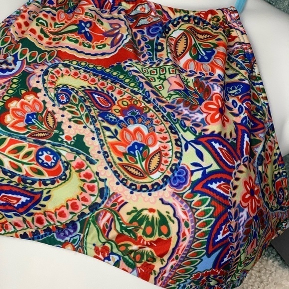 MOSSIMO Swimwear Top Red Paisley - Picture 3 of 5